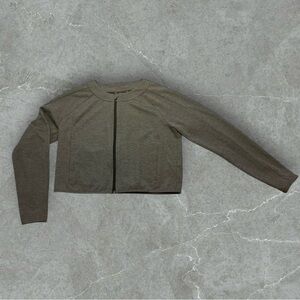 Adidas D2M Design to Move Cropped Track Jacket Large